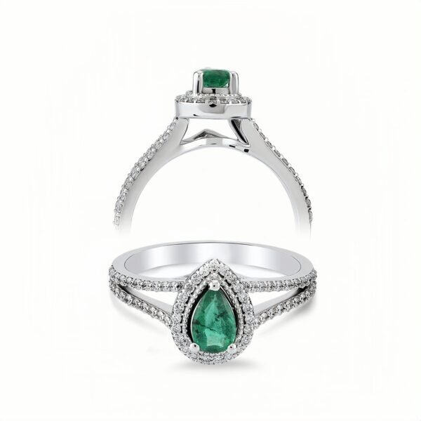 Emerald With Elegance Ring